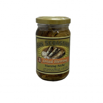 DRIED HERRING WITH GARLIC IN OLIVE OIL
