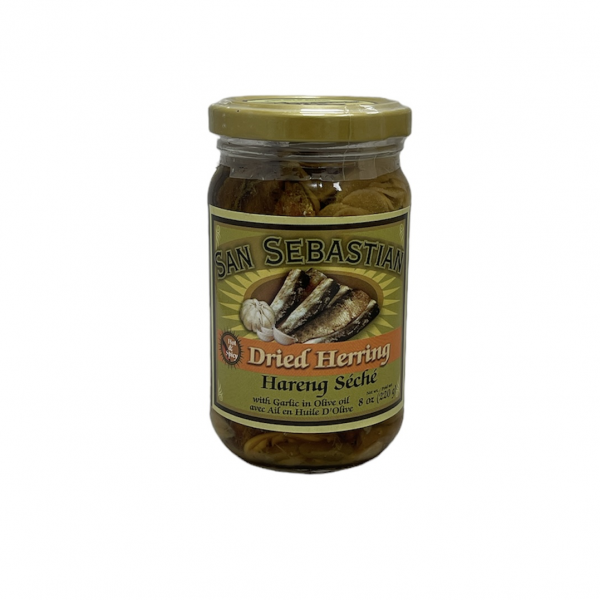 DRIED HERRING WITH GARLIC IN OLIVE OIL