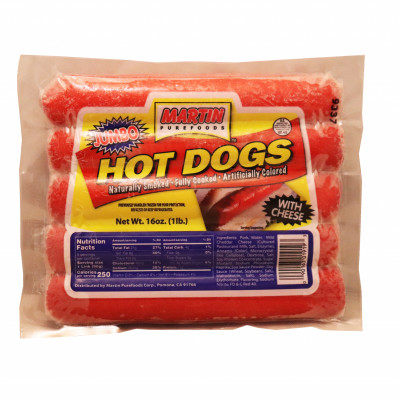 Jumbo Hot Dogs With Cheese